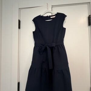 Tory Burch Navy Midi Dress